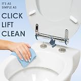 AQUALONA Premium Tongue and Groove Soft Close Toilet Seat Marble view 3
