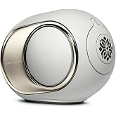 Devialet Phantom Ultimate 98dB - Home Audio Speaker - Light Pearl | Zero Distortion Sound - High-Resolution processing - Multiroom sync - Premium Audiophile Quality - Bookshelf Placement