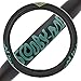 BDK Warner Brothers Scooby Doo Car Steering Wheel Cover - Non-Slip Ergonomic Grip Lining - Durable Faux Leather Steering Wheel Cover - Easy Installation 14.5-15.5 in Diameter Car Accessories (Black)