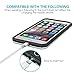 GANJOY iPhone Charger 3Pack 3FT/6FT/6FT(1M/2M/2M) Nylon Braided 8 pin Charging Cables USB Charger Cord, Compatible with iPhone X, 8, 8 Plus, 7, 7 Plus, 6s, 6s Plus, 6, 6 Plus, SE, 5s, iPad - Silver