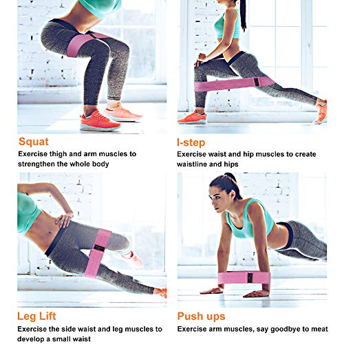 LUXSURE-Workout-Band-Resistance-for-Women-Exercise-Bands-for-Working-Out-Fabric-Fitness-Resistance-Bands-for-Women-Butt-and-Legs