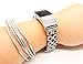 KingBaas Compatible for Fitbit Charge 2 Band, Classy Adjustable Replacement Accessory Metal Bands Compatible Fitbit Charge 2/Fitbit Charge 2 Bands (No Tracker)