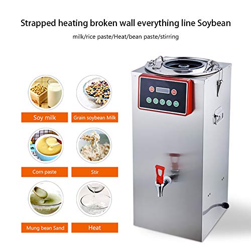 Commercial Soybean Milk Machine, 18L Capacity Auto Soy Bean Maker Hot Nut Soymilk Maker with Stirring & Heating Function