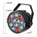 GLIME RGBW LED Dj Light Stage Lights Party Light 12 LEDs Par Lights DMX 512 Control Disco Lights for KTV Bar Show Wedding Strobe Light Clubs Light KTV Bar Show Wedding