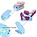 ONEDONE Shoe Slots Organizer Adjustable Shoes Holder Rack Space Saver for Closet 4PCs/Set