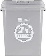 Taylor & Brown 40L Grey Airtight Pet Food Container with Flip Top Locking System view 3