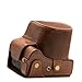 Megagear Leica V-Lux (Typ 114) Ever Ready Genuine Leather Camera Case And Strap, With Battery Access - Dark Brown - MG550