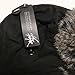 City Hunter Trapper Bomber Cap Hat Faux Fur,Black,One size