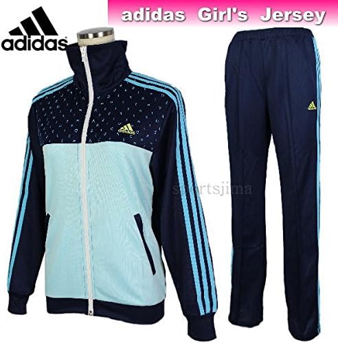 Amazon Adidas アディダス ジャージ 女の子 上下 q81 Ah27 q87 Ah2856 サックス ネイビー 160 ジャージ 通販