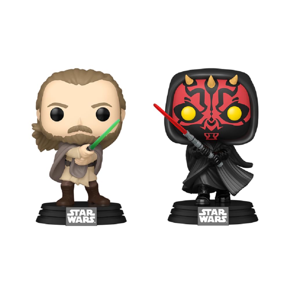 Funko Pop! Star Wars: Qui-Gon Jinn vs Darth Maul 2-Pack Vinyl Figure (Shop Exclusive) โ image 1