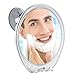 Probeautify 5X Magnifying, Fogless Shower Mirror with Razor Hook | Powerful Locking Suction Cup | 360 Degree Rotating