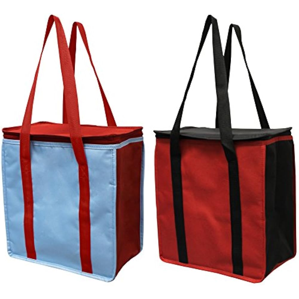 Reusable Insulated Grocery Bags Heavy Duty Nylon Thermal Cooler Tote