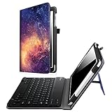 Fintie Keyboard Case for Samsung Galaxy Tab E 9.6 - Slim Fit PU Leather Stand Cover with Premium Quality [All-ABS Hard Material] Removable Wireless [Long Life Battery] Bluetooth Keyboard, Galaxy