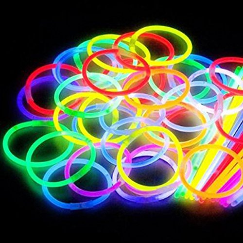 200 8" glow stick bracelets,mixed colors