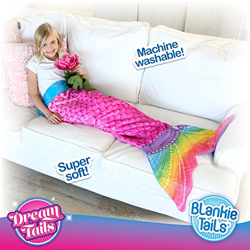 Blankie Tails Rainbow Mermaid Shimmers Wearable Blanket, Machine