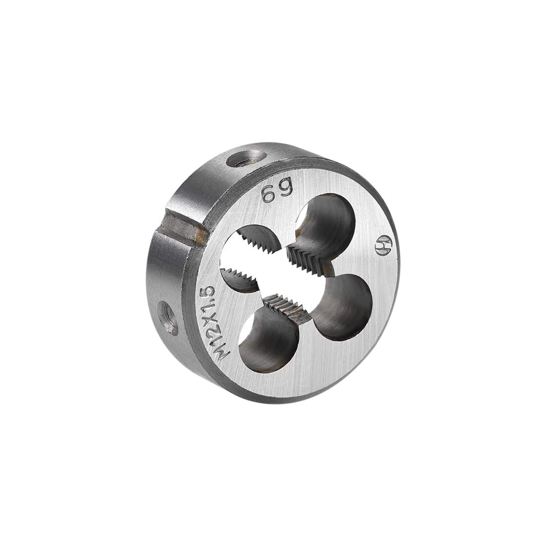 sourcing map M12 x 1.5 Metric Round Die, Machine Thread Right Hand Threading Die, Alloy Steel Screw Thread Cutting Die