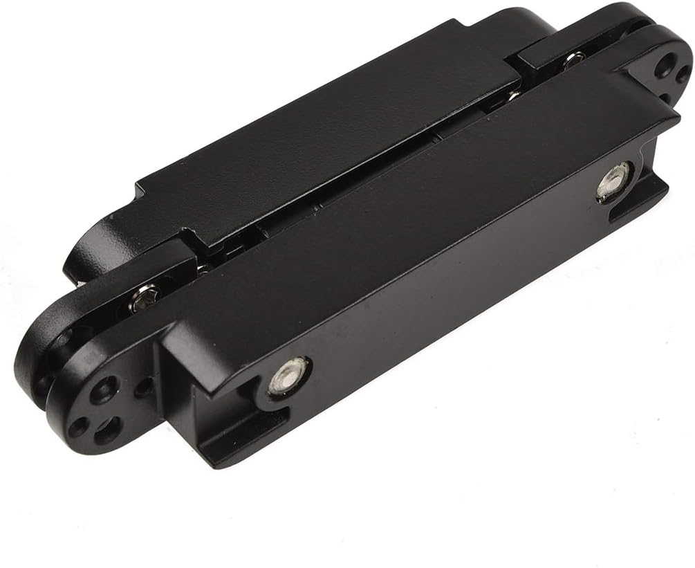 TamBee Hidden Door Hinges Invisible Hinges Concealed Hinges Zinc Alloy 180 Degree Swing Hinge 3 Way Adjustable Butt Hinge 6 x 2.5 x 1 inch Black (2 PCs - Image 5