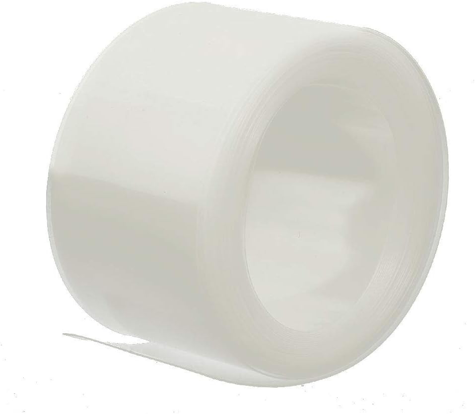 FidgetKute 43mm Flat Width 5M Length PVC Heat Shrinkable Tube Clear for 26650 Battery