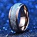 THREE KEYS JEWELRY 4mm 6mm 8mm Tungsten Wedding Ring Imitated Meteorite Rose Gold Brushed/Polished Band