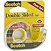 3M Double-Sided Tape with Dispenser, Permanent, 1/2 X 250 Inches, Clear, 2-PACK