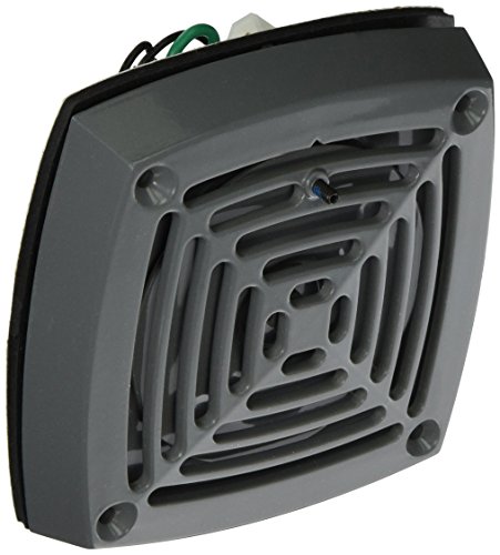 Edwards Signaling 870P-N5 Vibrating Horn, Heavy Duty, 113/103 db, Panel Mount, Volume Adjustable, 120V AC, Gray