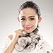 URSFUR Women Winter Fur Pull Through Scarf Soft Rabbit Pom Neck Collar Scarves (Multicolor)
