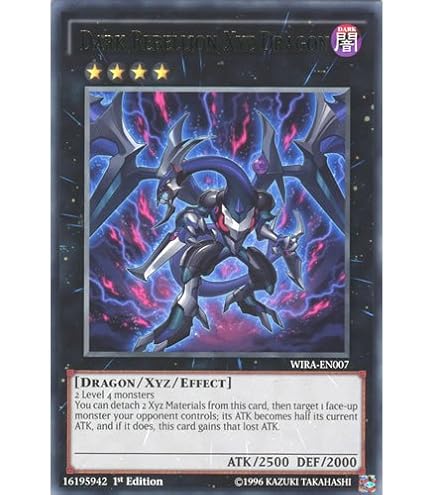 Amazon.com: Yu-Gi-Oh! - Dark Rebellion Xyz Dragon - LEHD-ENC33