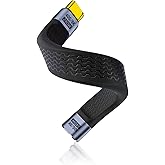 FASTELECTRIC Short USB C to USB C Extension Cable 5Inch, 240W PD Fast Charging Thunderbolt 4 Extension Cable, 40Gbps Short Type C Extender Cable with 8K Video for Thunderbolt 4, iPhone 15 and More