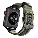 Maxjoy Compatible with Apple Watch Band, 38mm 40mm 41mm 42mm Nylon Strap Replacement Bands with Clasp Compatible with Apple iWatch SE Ultra 2 1 Series 10 9 8 7 6 5 4 3 2 1 Sport & Edition, Army Green