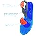 Gel Sports Insoles for Women and Man HLYOON Shoes Insert for Shock Absorption Foot Pain and Fasciitis Relieve Full Length Comfort Size 7.5-14