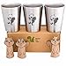 Better For Your - Kids Small Stainless Steel Cups Double Wall Tumbler 8oz-250ml, BPA Free, Set of 3 - Juggling Squirrel and Numbers 1-2-3, Dishwasher Safe