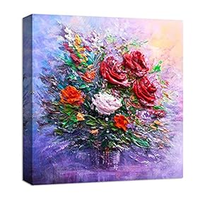 NWT Canvas Wall Art Abstract Oil Painting Features...