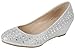 Forever Womens Low Wedge Heel Closed Toe Wedding Party Dress Sandals Shoes,Silver,9