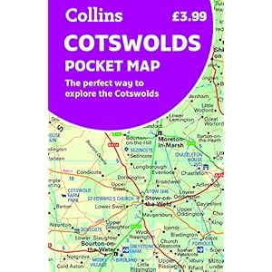 Cotswolds Pocket Map: The perfect way to explore the Cotswolds Landkaart – Gevouwen Kaart, 3 juli 2022