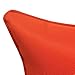 Vanteriam 2 Pack Decorative Outdoor Solid Waterproof Throw Pillow Cover with Piping, Accent Pillow case for Outdoor Patio Furniture Set, Square 18''x18'' Orange