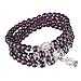 Beauty7 108 6mm Buddhist Strand Simulated Amethyst Prayer Meditation Beads Mala Wrap Bracelet Bangle Cuff