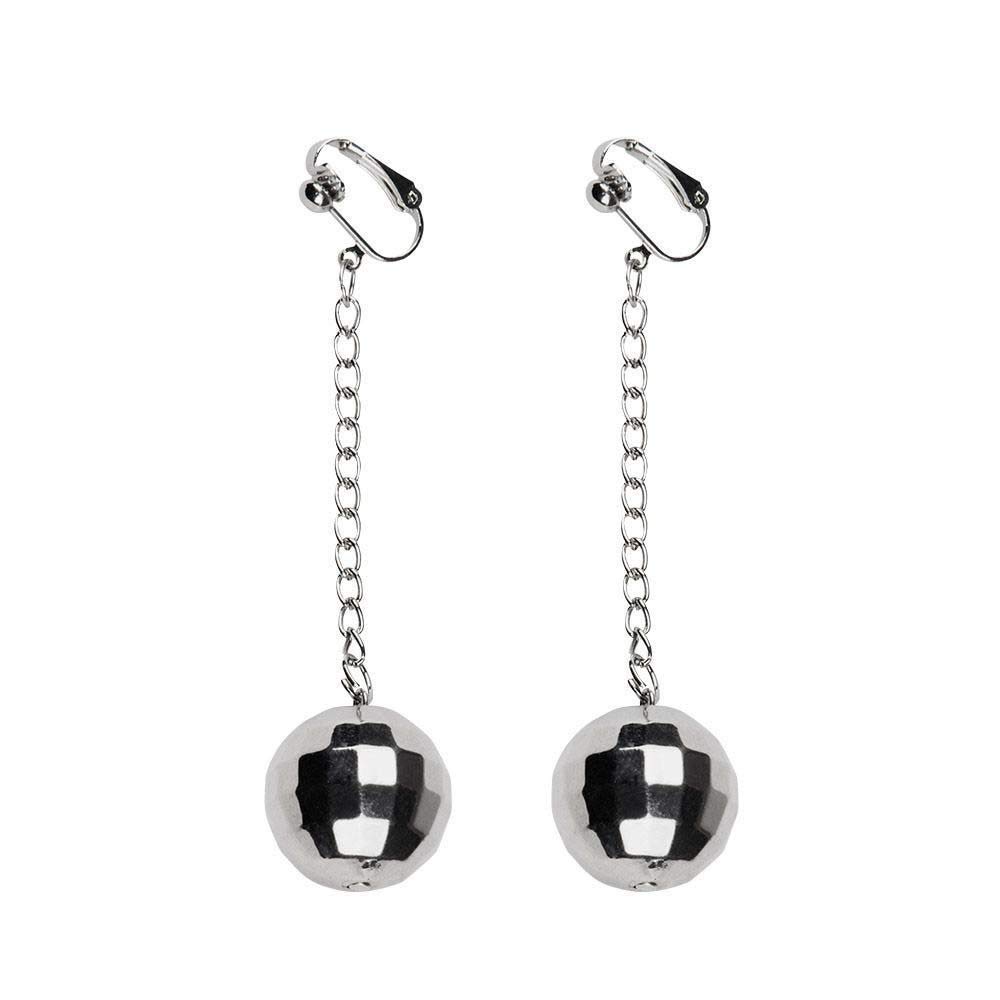 Boland 64415 - Earrings Disco Balls