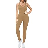 VUTRU Women Jumpsuits Sexy V Neck Tank One Piece Bodysuit Shapewear Romper Workout Casual Holiday Wear