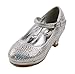 Dana-53k Little Girl Mid Heel Rhinestone Pretty Sandal Dress Shoes