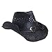 Vamuss Black Cowboy Hat for Women with Heart