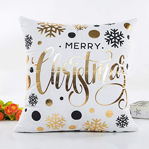 XUELIEE 3 pcs Merry Christmas Pillow Case Christmas Tree Xmas Pillow Cover 18 x 18\