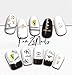Designers Inspired MIX 3D Nail Art Stickers Self Adhesive Decals DIY