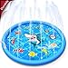 Sprinkler Pool for Kids,Splash Pad,Wading Pool,Children’s Inflatable Water Play Mat Toys,Outdoor Backyard Summer Swimming Water Party Fountain Pool,Water Jet Purling for Babies and Toddlers,60 inch