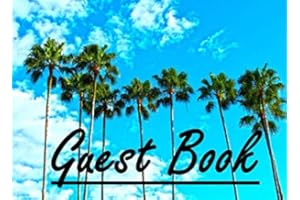 Guest Book: Florida Palm Tree Guest Book For Airbnb, Vacation Home, Cabin, Rental Property, VRBO, Bed and Breakfast, Cottage, Etc