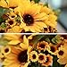 Acamifashion 1 Bouquet Artificial Silk Sunflower 7-Stems Flowers for Home Decoration Wedding Decor, Bride Holding Flowers Floral Decors