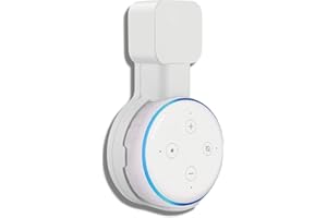 Sintron Wall Mount Holder for Dᴏt 3 & UK Google Mini, Smart Home Outlet Wall Mount Stand Hanger for Dot 3rd Generation Speaker Holder, Space Saving Accessories Without Messy Wires, for Room (White)