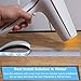 Warckon Door Weather Stripping,Silicone Seal Strip Adhesive for Doors and Windows Insulation Bottom and Side Gap,Transparent (25mm)
