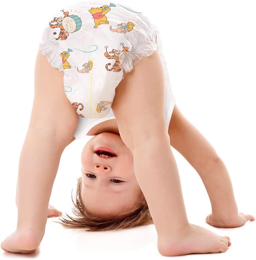 Amazon Brand - Mama Bear Disney Nappy Pants, Size 5 (12-17 kg), 140 Count (2 Packs of 70), White, Monthly Pack - Image 3