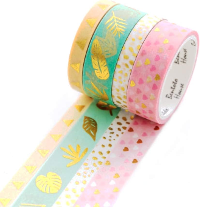 YUBBAEX Washi Tape Set Decorative Tape for Crafts, Scrapbooking
