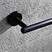 Hoooh Matte Black Toilet Paper Holder SUS304 Stainless Steel Bathroom Lavatory Paper Towel Dispenser Wall Mount, C100L12-BK